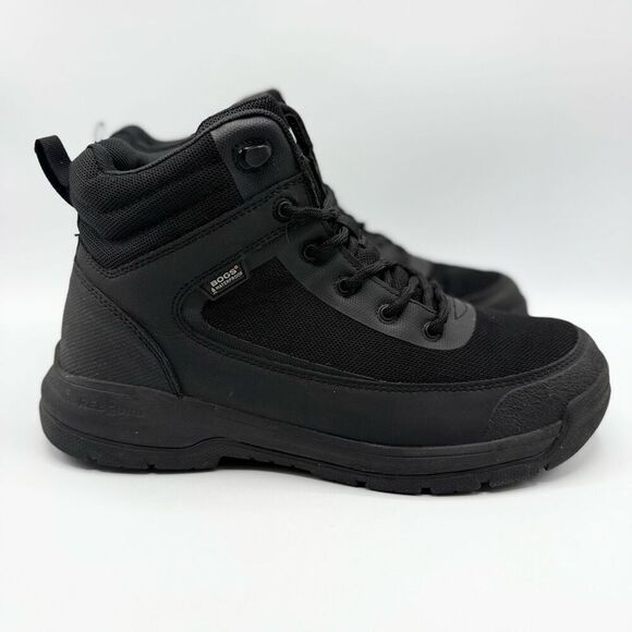 Bogs Shale Mid Glacialgrip WP Black Work Boots - Men’s US 9 / EU 42